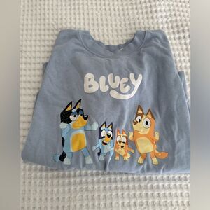 Bluey Family Light Blue Sweatshirt